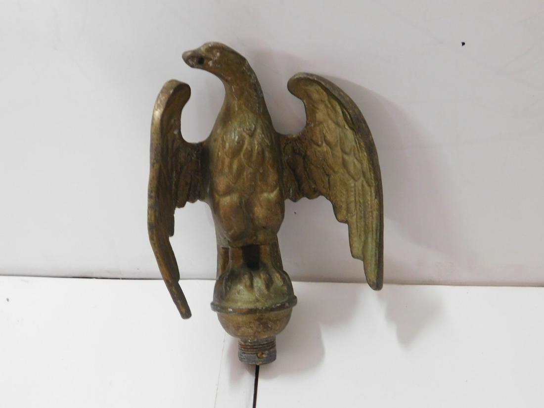 For Auction Bronze Eagle Flag Pole Topper (1113) on Apr 30, 2020 B
