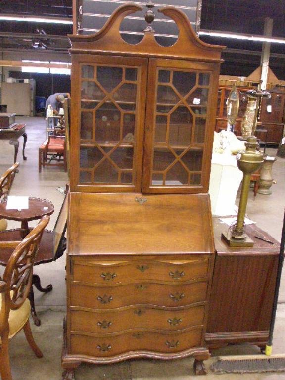 Chippendale style secretary desk