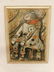 Guss Signed Cubist Clown Painting