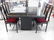 Contemporary Black Lacquer Dining Set