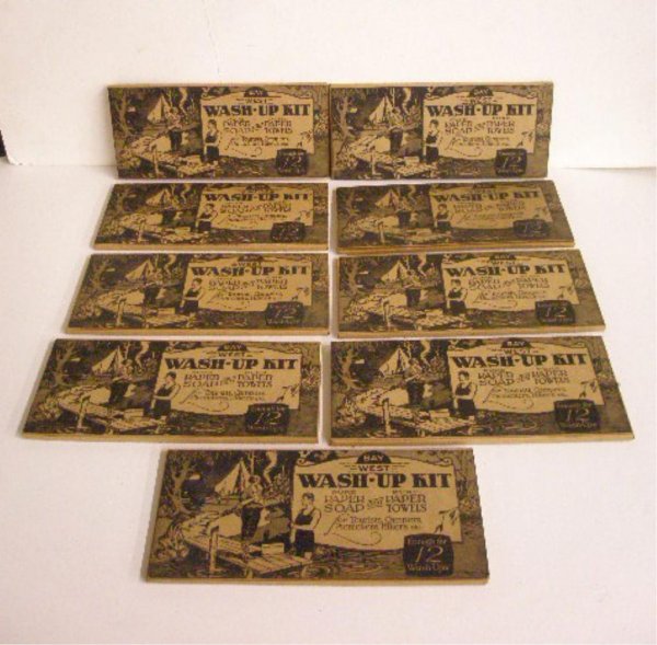 Early 1920's Bay West Wash Up Kits