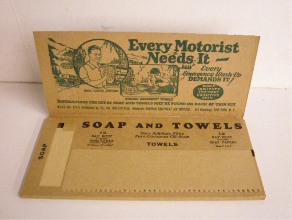 Early 1920's Bay West Wash Up Kits - 2