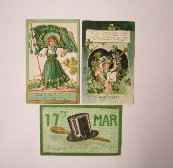 Early 20th c. St. Patrick's Day Postcards