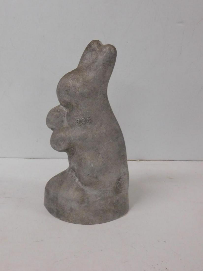 Standing Rabbit Chocolate Mold: Standing Rabbit Chocolate Mold, heavy cast aluminum, 926 by Ges and Gesch, 10 1/4" x 5" x 4". CONDITION: Very good.