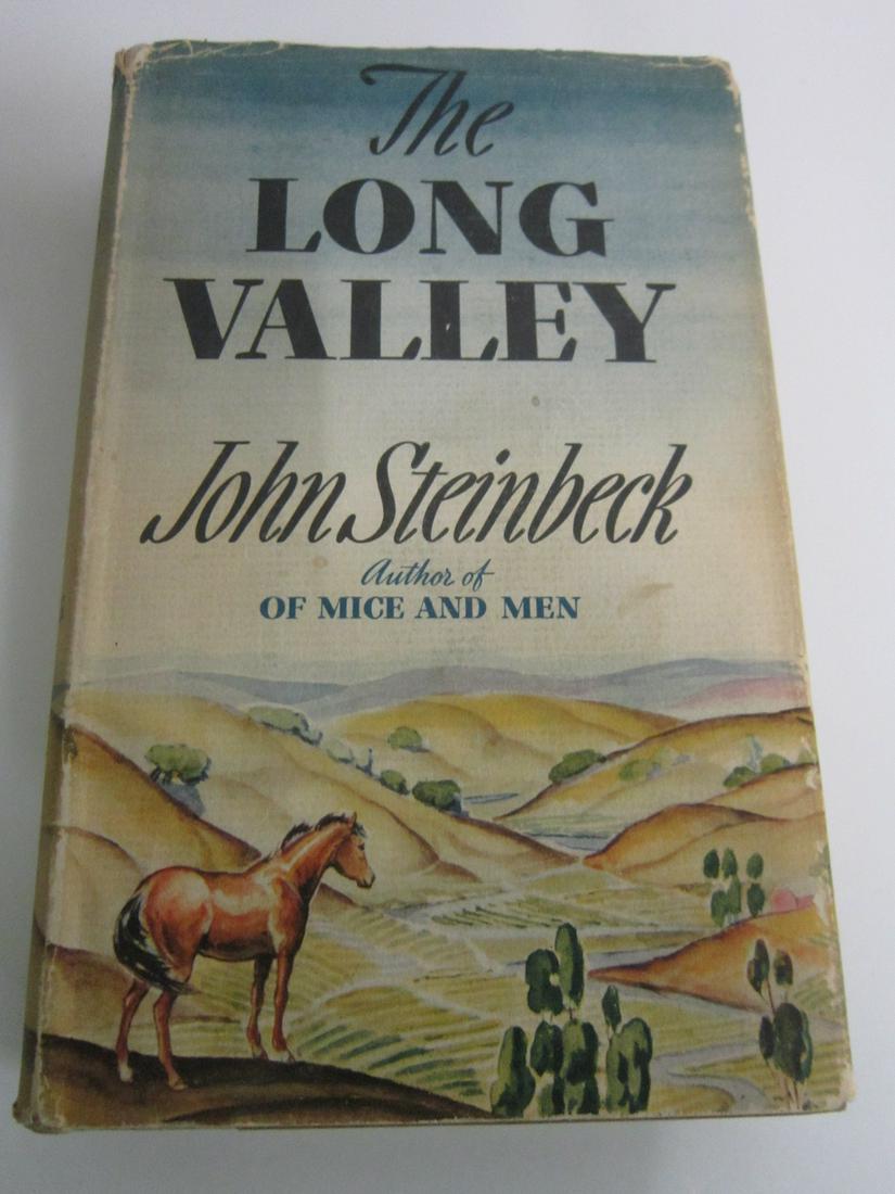 Steinbeck John The Long Valley First Printing: Steinbeck, John, The Long Valley, Viking Press, New York, 1938. First printing. Albert J Raman collection. Condition; Chips along top and bottom edge of DJ, some minor losses at head of spine, spine d
