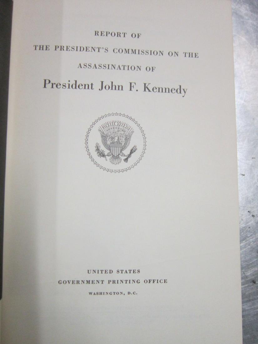 Arlen Specter Signed Warren Report: Report of the President's Commission on the Assassination of President John F Kennedy, Government Printing Office, Washington, 1964. A copy of the "Warren Report" on the Kennedy assassination, signed 