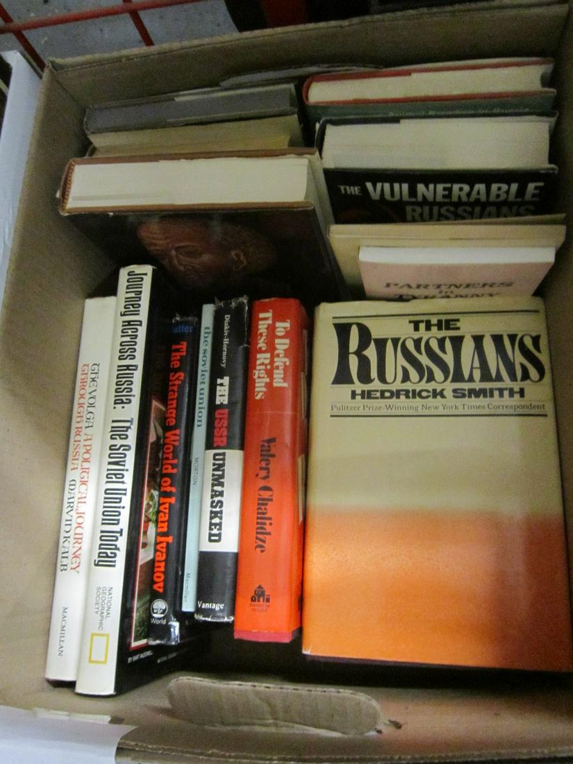 Russia & Soviet Union Signed Books: A group of books about Russia and the USSR, all signed by the authors, consisting of: Chalidze, Valery, To Defend These Rights, Random House, New York, 1974; Cowles, Virginia, The Russian Dagger, Harp