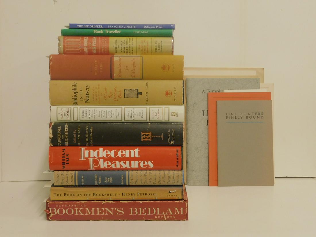 Books on Book Collecting: Consisting of: Bliven, Bruce, Book Traveller, Dodd Mead & Co., New York, 1975; Blumenthal, Walter Hart, An Olio Bookmen's Bedlam of Literary Oddities, Rutgers University Press, New Brunswick, 1955; Ch