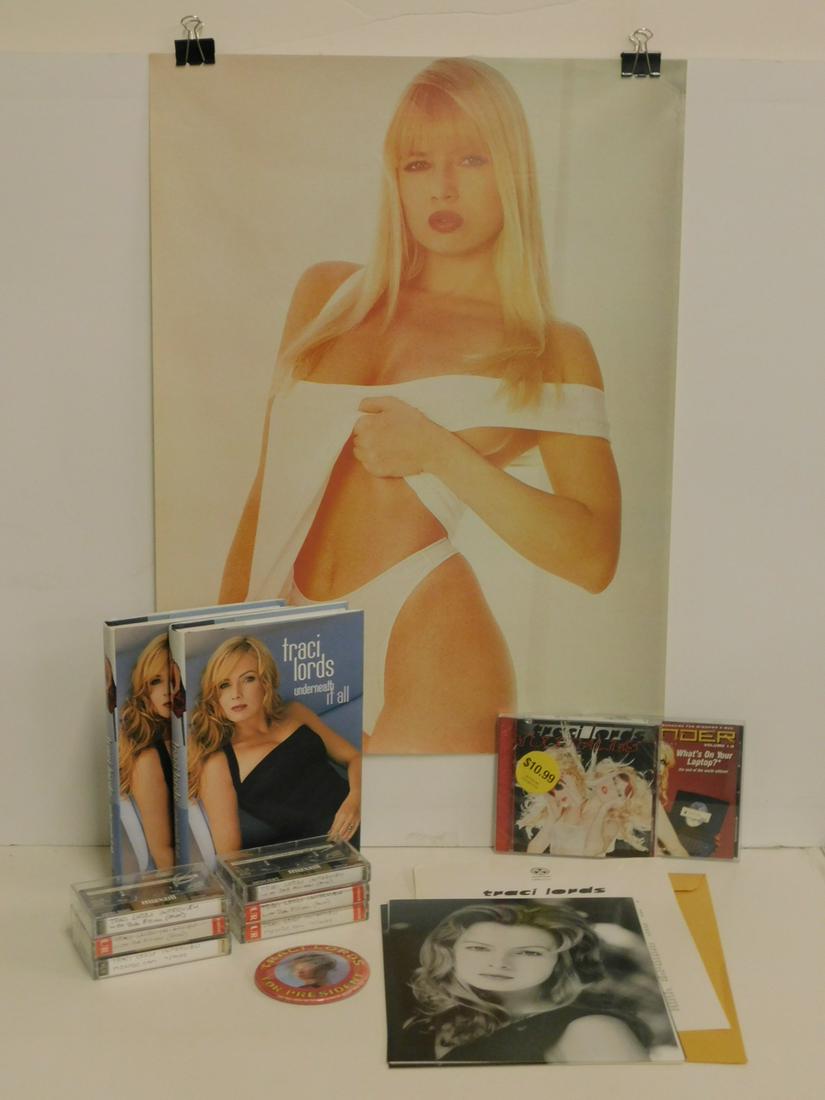 Traci Lords Books and Ephemera: Traci Lords Autographs. A group of items relating to adult film star, actress, and singer Traci Lords. Including: two signed first printing copies of Underneath It All (Harper Collins, 2003); two prom