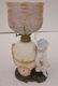 1222: Vict. Figural Bisque & Durand Shade Oil Lamp - 3