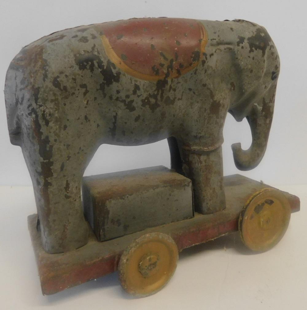 Tin Friction Molded Elephant (1 of 3)