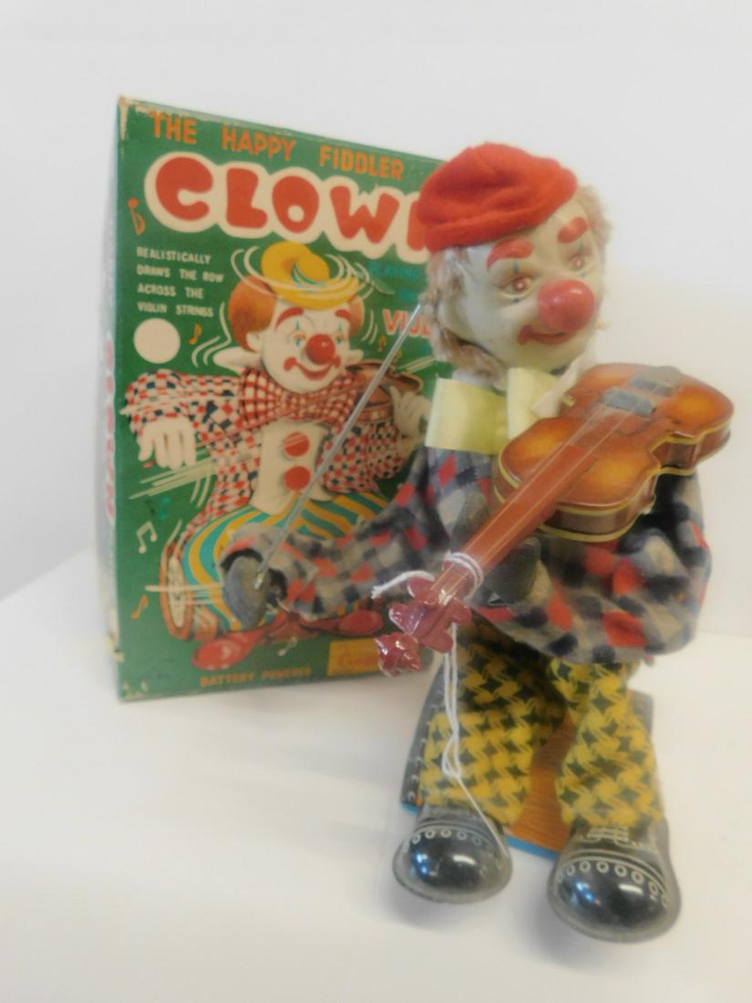 Happy Fiddler Clown Mechanical Toy (1 of 3)