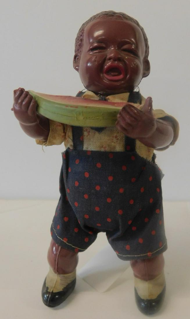 Celluloid Boy Eating Watermelon Toy (1 of 3)