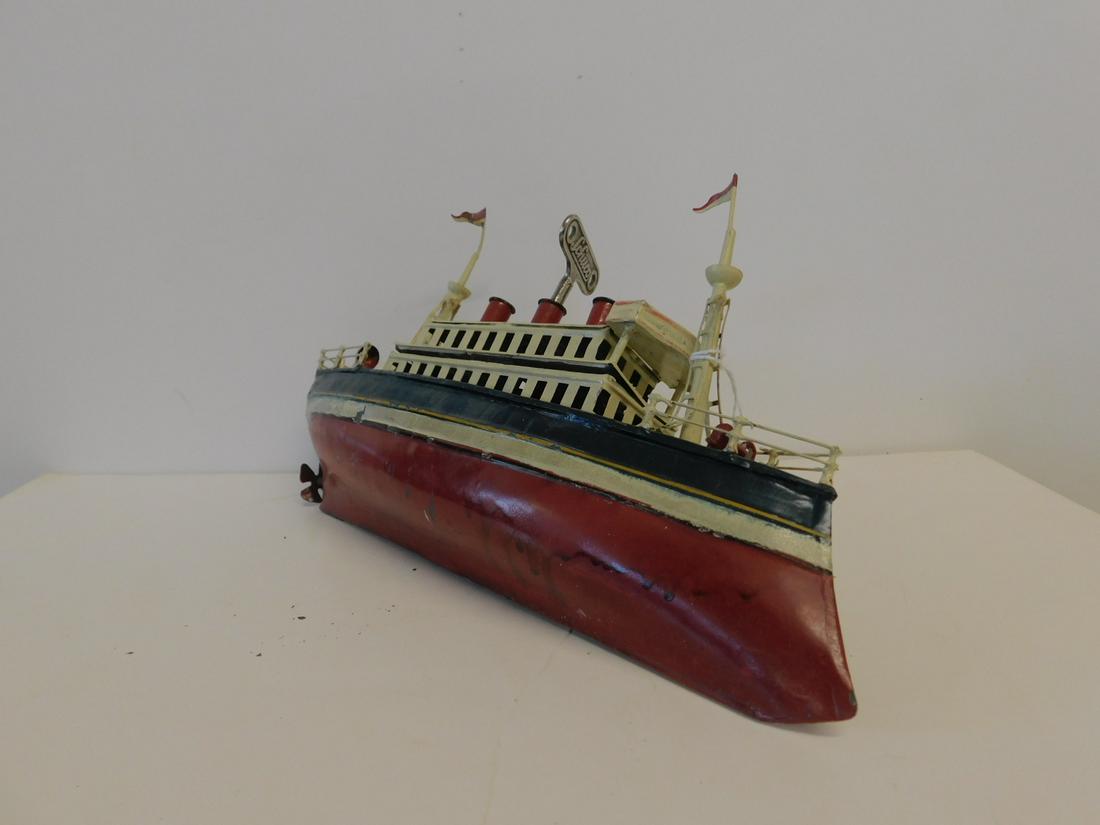 Vintage Tin Toy Clockwork Luxury Ship (1 of 4)