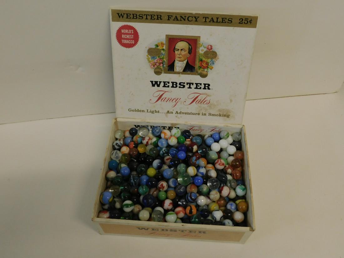 Cigar Box Full of Vintage Marbles (1 of 6)