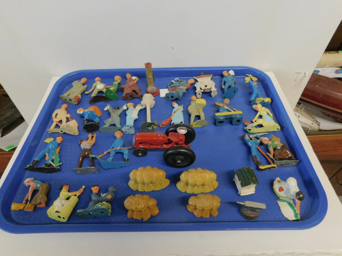 34 Vintage Lead Farming & Occupational Figures (1 of 6)