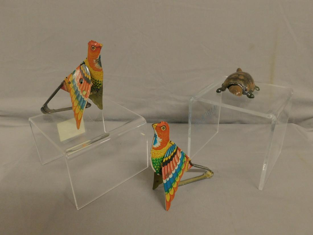 Tin Litho Mechanical Birds & Turtle (1 of 4)