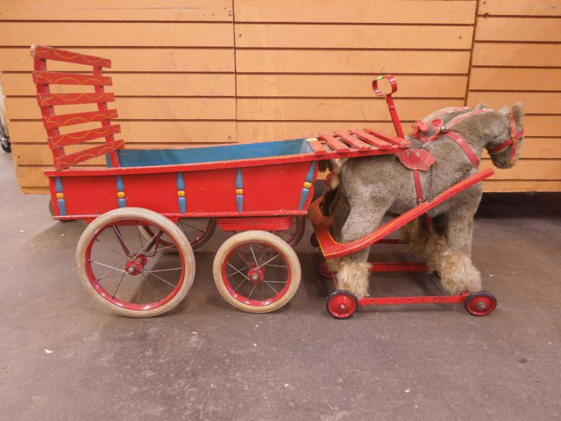 Child's Horse Wagon Pull Cart (1 of 5)