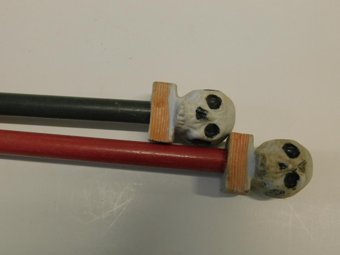 2 Skull Head Carnival Canes (1 of 2)
