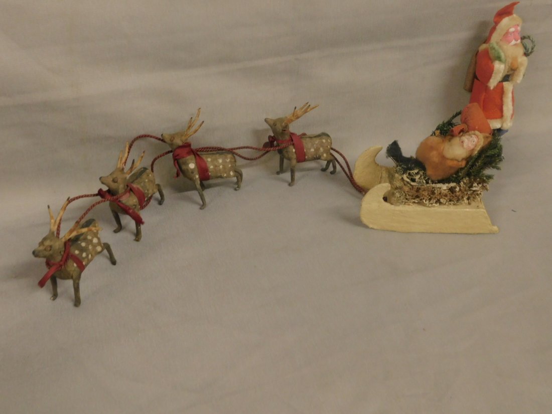 2 Early Paper Mache Santa (1 of 4)