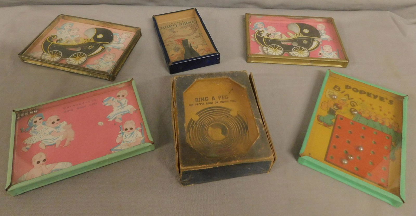 6 Vintage Tin & Other Dexterity Games (1 of 6)