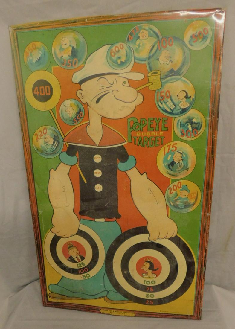 Tin Litho Popeye Bubble Target (1 of 7)
