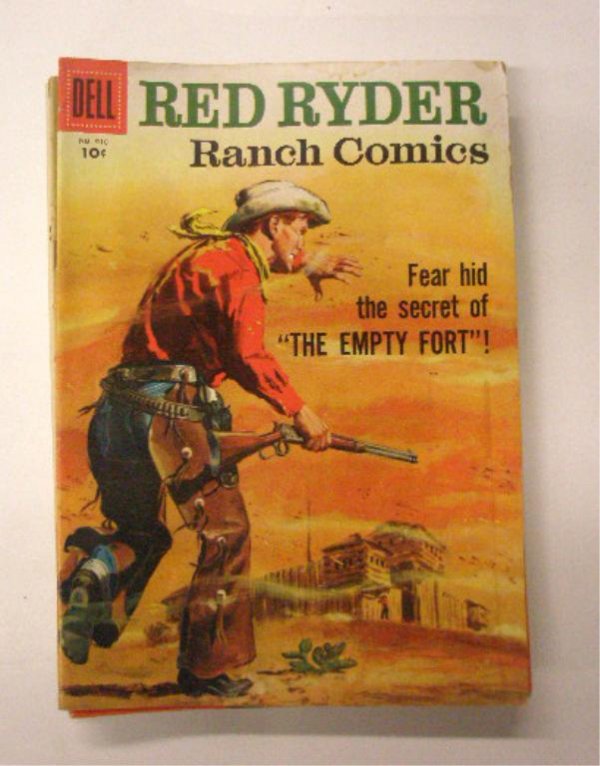 1950's & 60's Dell Comic Books: Twelve Assorted 1950's & 60's Dell Comics Comic Books, Red Ryder Ranch Comics #916 (four color), Sugarfoot #999 (four color), The Rebel #1207 (four color), (3) Bonanza #1221 (four color) (2) Laramie #