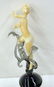 2253: Lucio Bubacco Italian Art Glass Bottle - 4
