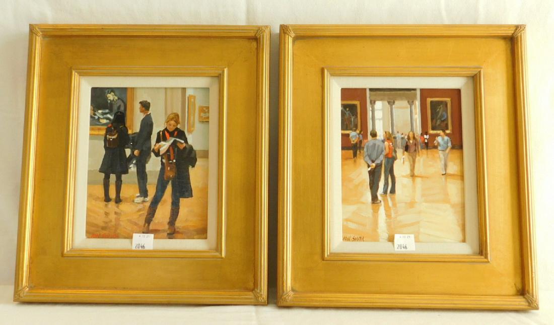 Pair of Framed John Smith Oil on Boards (1 of 6)
