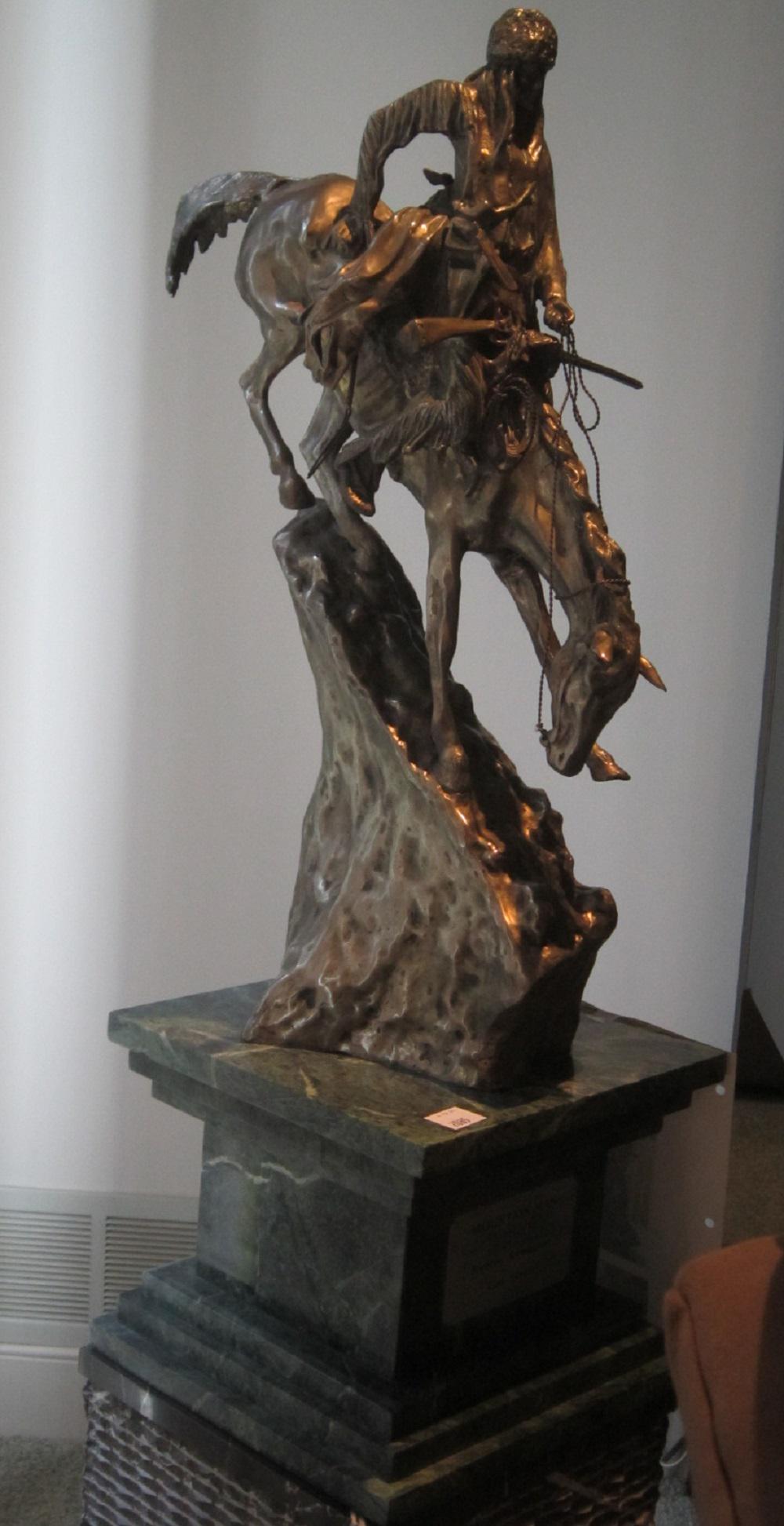 Frederic Remington Cast Silver Sculpture (1 of 6)