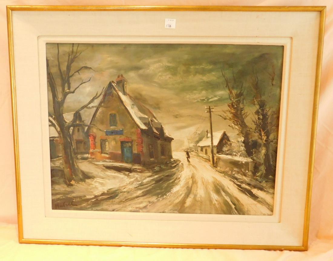 Framed Malvel Oil on Canvas (1 of 3)