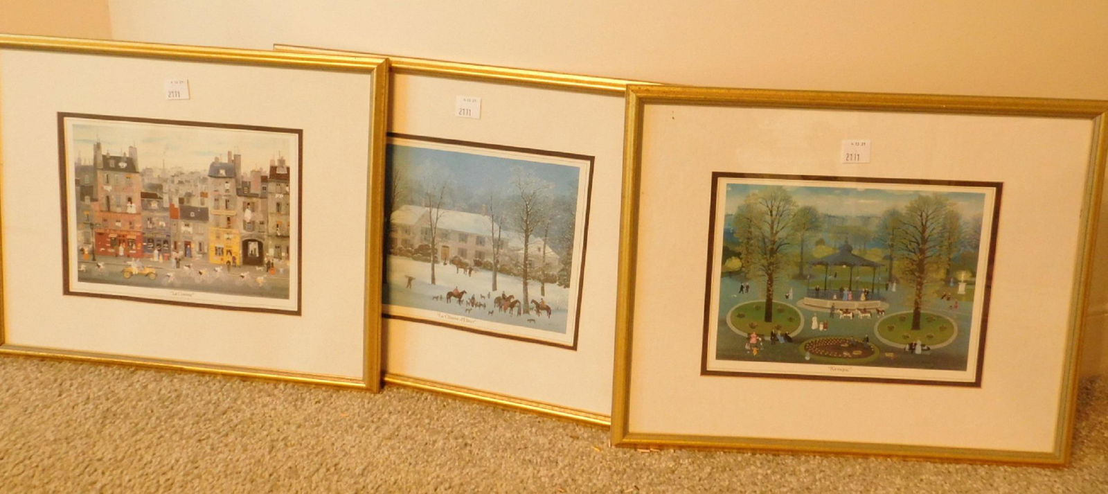 3 Framed Delacroix Reproduction Prints (1 of 4)