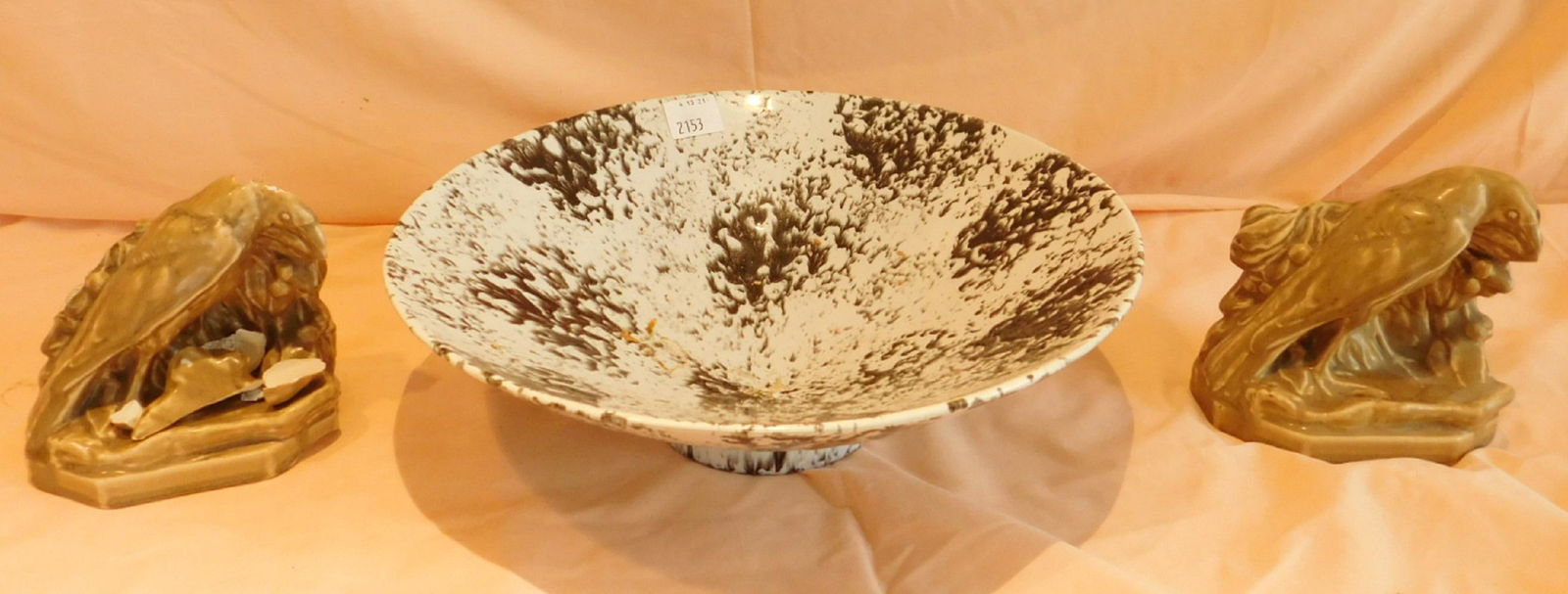 Rookwood Bookend & Haeger Bowl (1 of 7)
