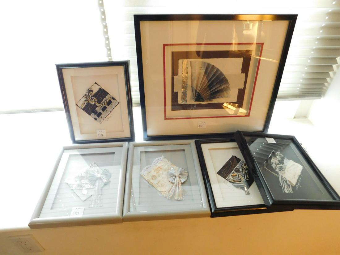 6 Framed Mixed Media Graphics (1 of 5)