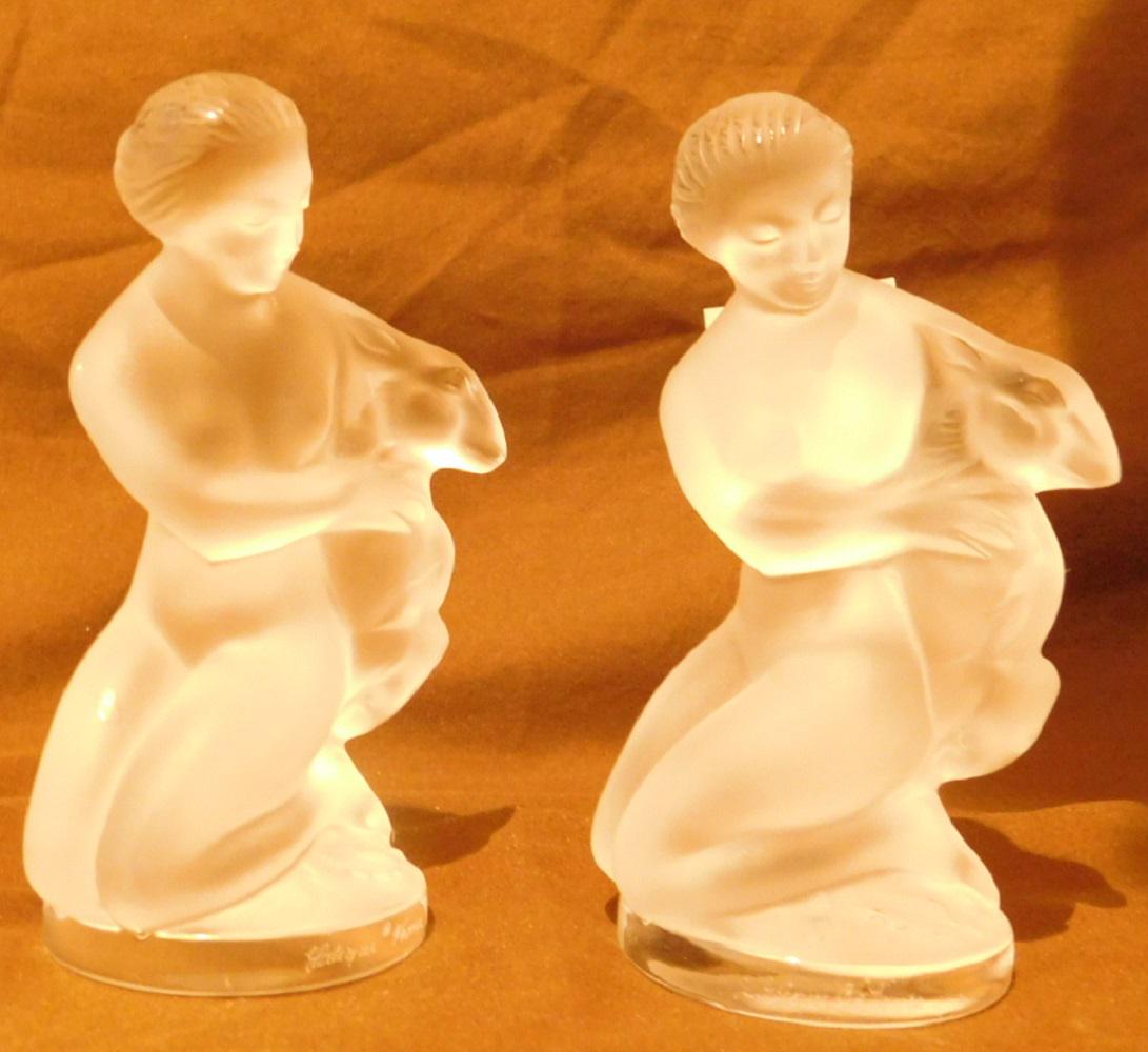 Pair Lalique Figures (1 of 4)