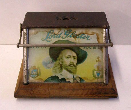 1920's/30's Lord Gloster Cigar Cutter: 1920's/30's Lord Gloster Cigars 8" x 5 1/2" x 5 1/2" counter top cigar cutter