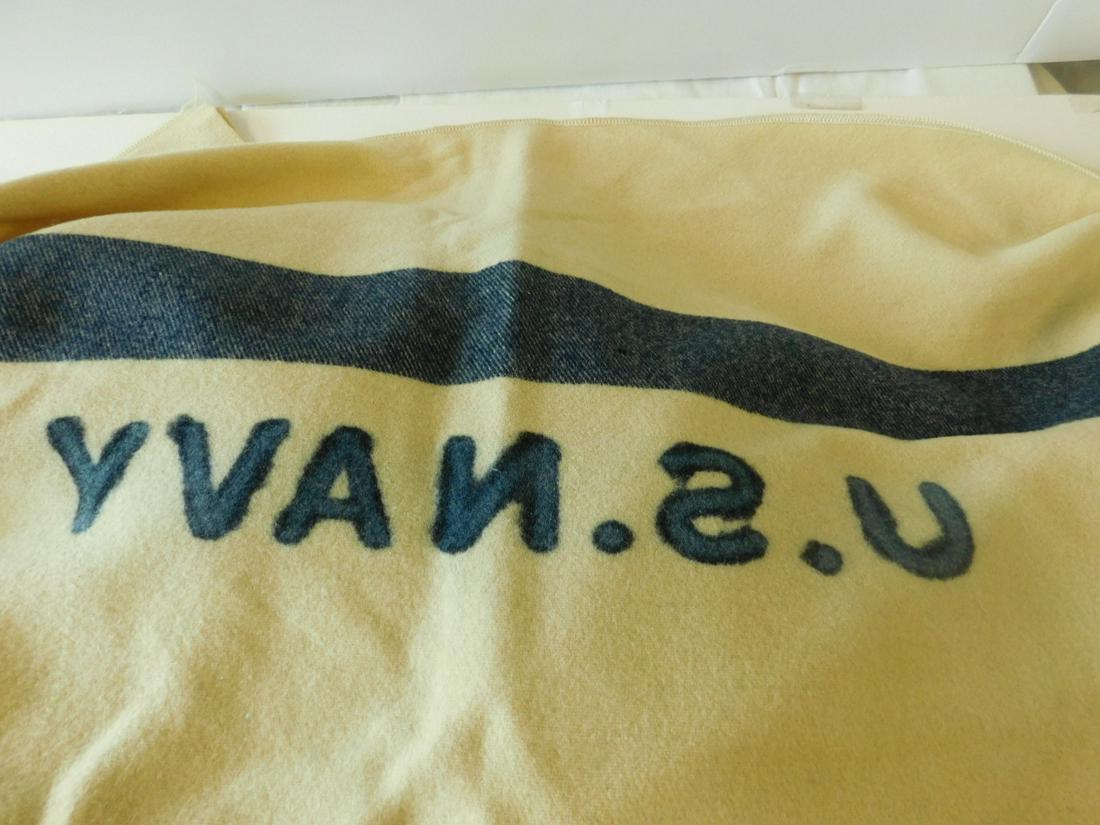 WW II Vintage U.S. Navy Wool Blanket (1 of 3)