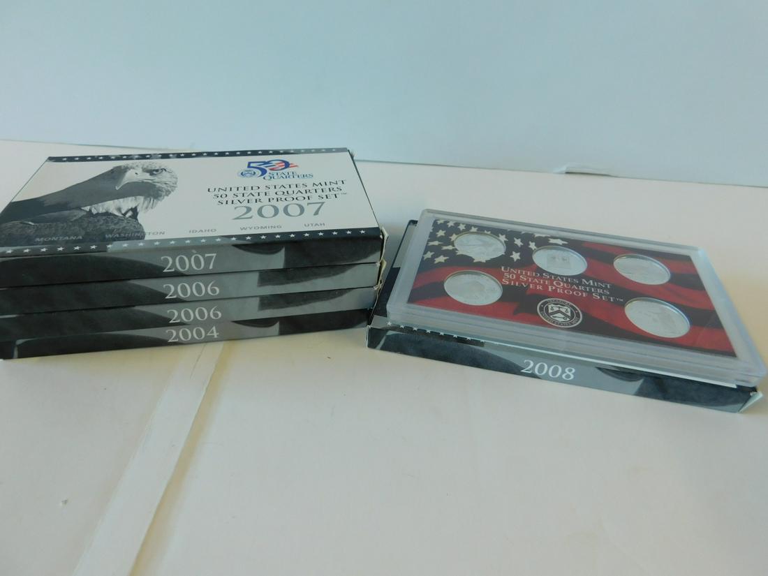 5 US Silver Proof State Quarter Sets (1 of 5)