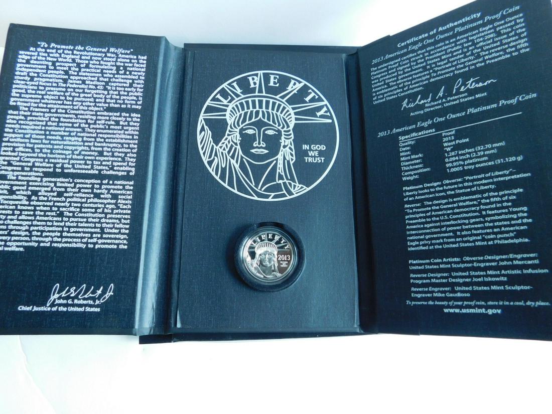 US American Eagle Platinum Proof Preamble Series (1 of 3)
