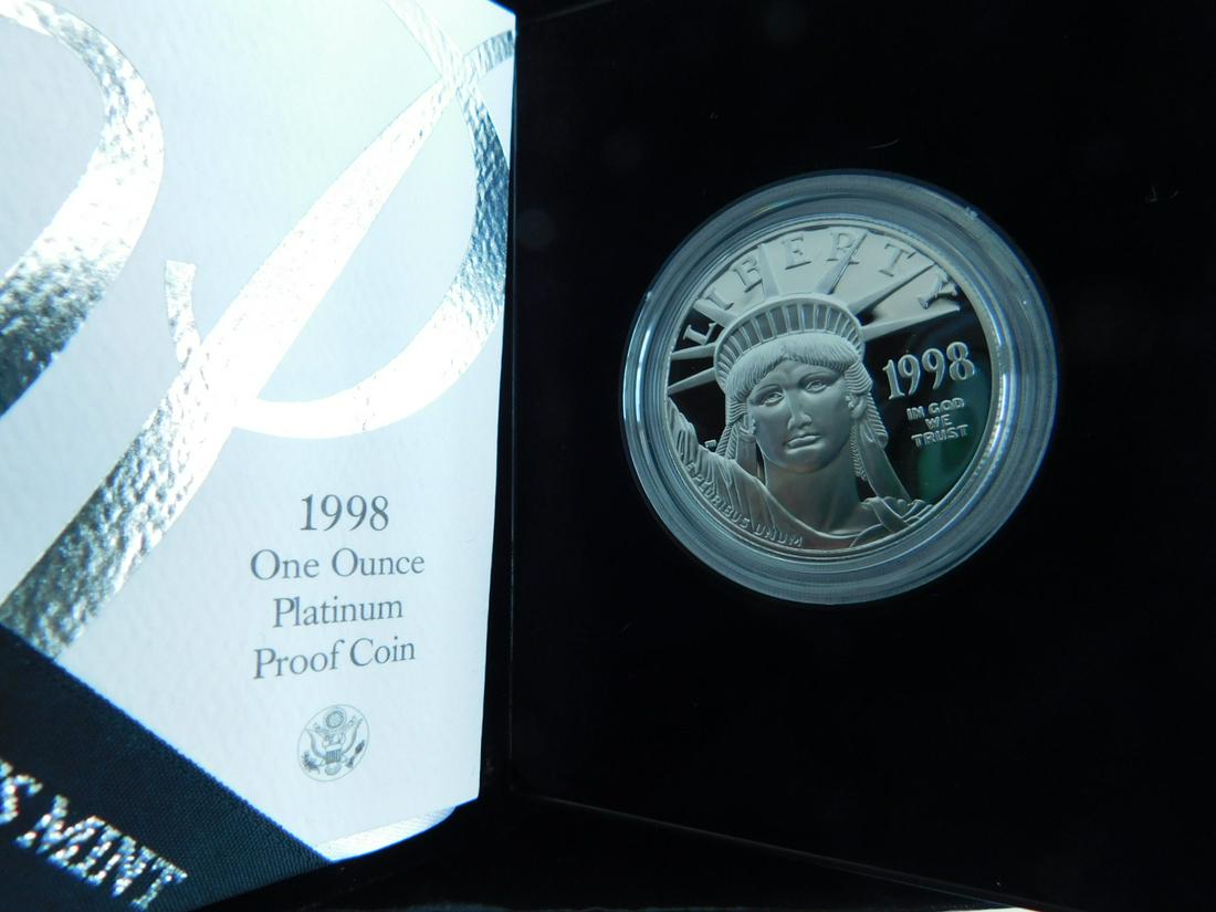 1998 American Eagle Platinum Proof 4枚セット Buy 1998-W 4-Coin Proof American Platinum Eagle Set (w/Box