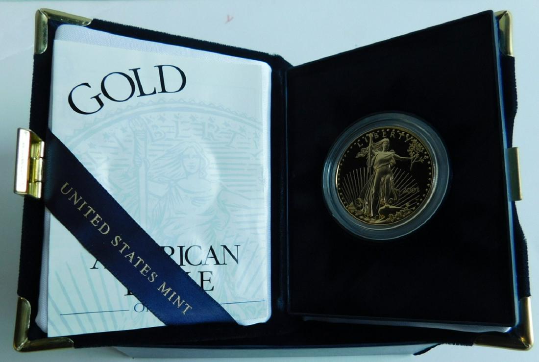 US American Eagle Proof Gold Bullion Coin (1 of 3)