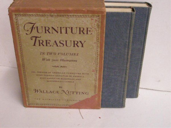 Nutting, Furniture Treasury: Nutting, Wallace. Furniture Treasury. In two volumes. New York: 1948, 4to. 2 vols. - blue cloth, gilt titles; original slip case.