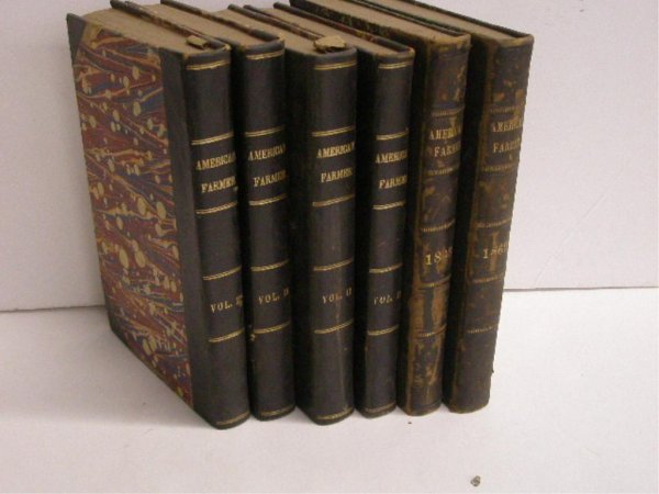 American Farmer Magazine: The American Farmer: Assorted volumes and numbers: 1855-61; 1868-9: 6 Vols.