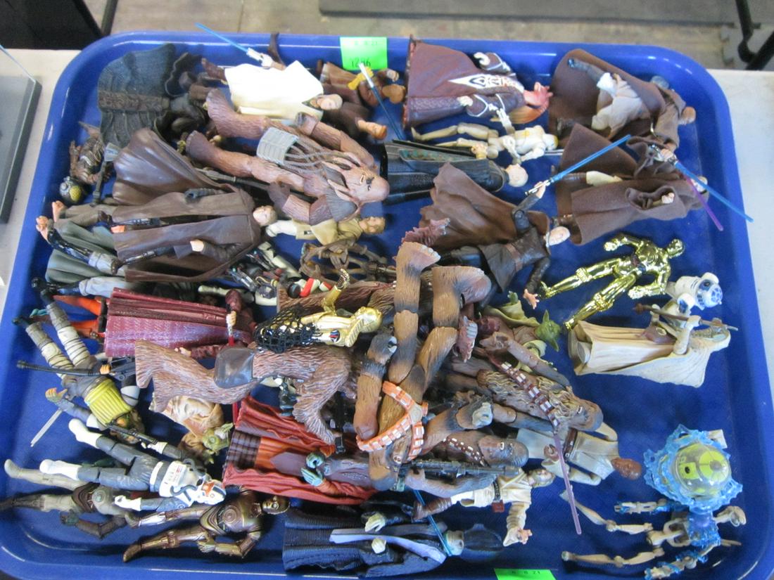 Hasbro Star Wars Small Action Figures: Hasbro Star Wars Small Action Figures, approx 40+, Episode III, Revenge of the Sith, main characters and others 3" - 5", circa 2000s. CONDITION: Very good.