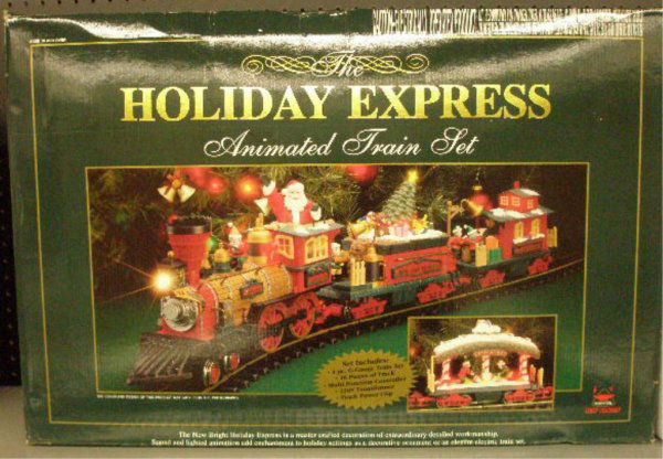 New Bright G Scale Holiday Express Train Set