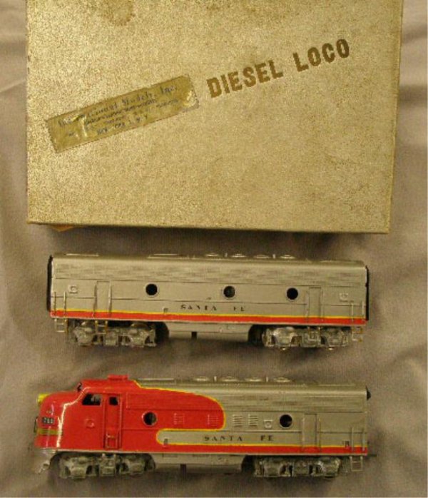International Models H.O. Santa Fe F-7 Units: International Models Inc. H.O. Scale #700 Santa Fe F-7 w/box Diesel Locomotive Units