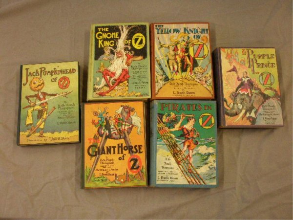 The Wonderful Land of Oz Children's Books: C. 1927-1932 The Wonderful Land of Oz children's books by Ruth Plumly Thompson & illustrated by John R. Neill, The Gnome King of Oz, The Giant Horse of Oz, Jack Pumpkinhead of Oz, The Yellow Knight of