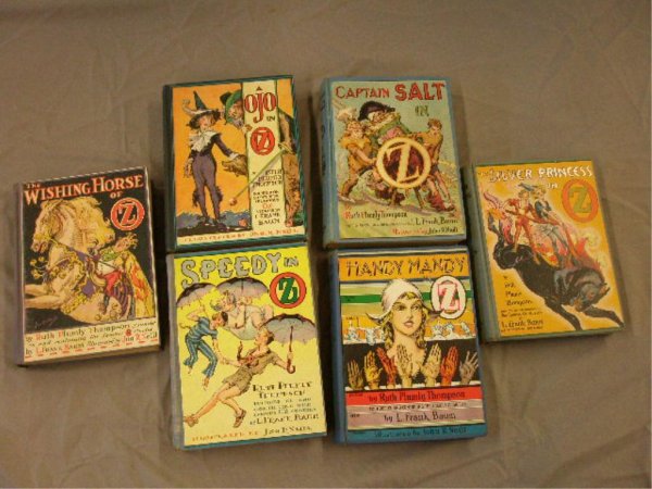 The Wonderful Land of Oz Children's Books: C. 1933-1938 The Wonderful Land of Oz children's books by Ruth Plumly Thompson & illustrated by John R. Neill, Ojo in Oz, Speedy in Oz, The Wishing Horse of Oz, Captain Salt in Oz, Handy Mandy in Oz &