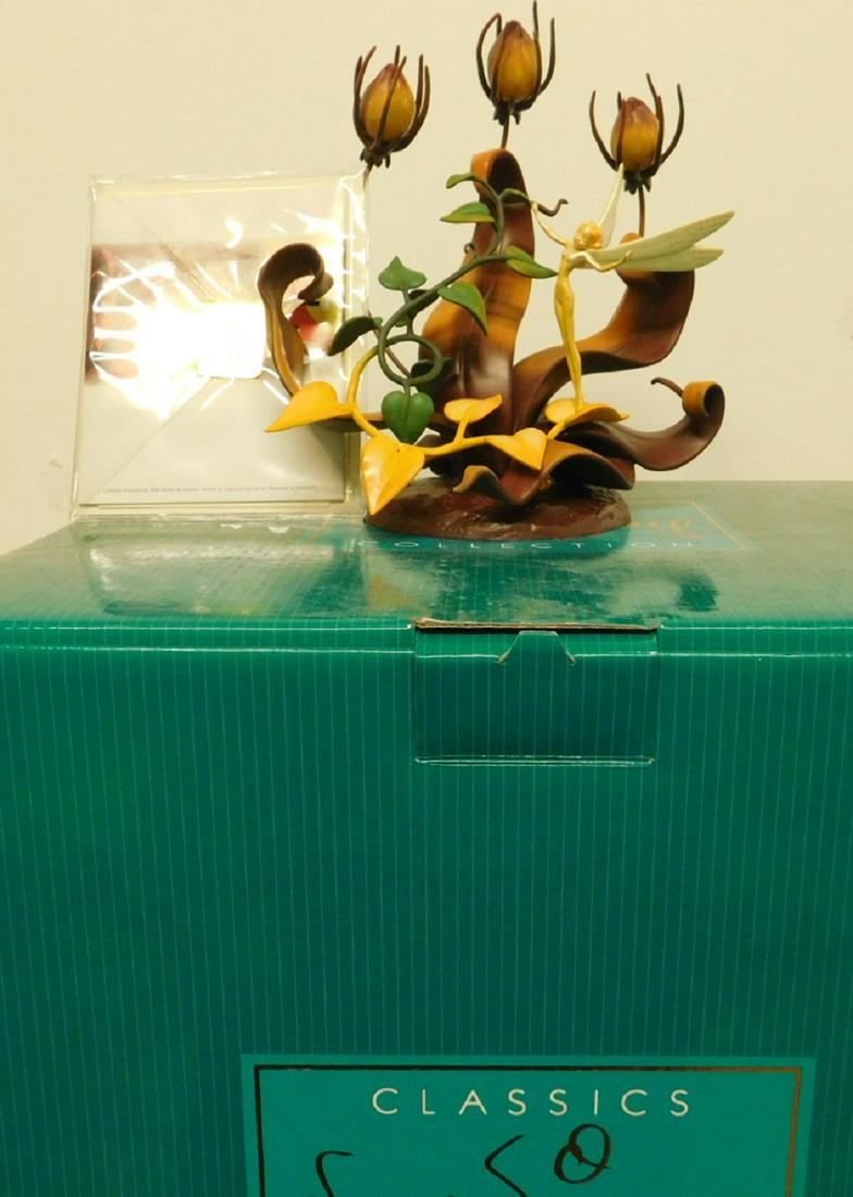 WD Classics Collection Porcelain Figurine: WD Classics Collection Porcelain Figurine, Walt Disney, like new in original box "The Touch of an Autumn Fairy", from Fantasia, Members only, limited edition; 714 / 5000, 7 1/4" with certificate of au
