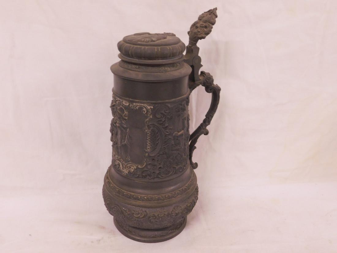 Fancy German Pewter Beerstein (1 of 6)
